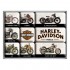 Набор из 9 магнитов Nostalgic Art "Harley Davidson - Models" (83102)